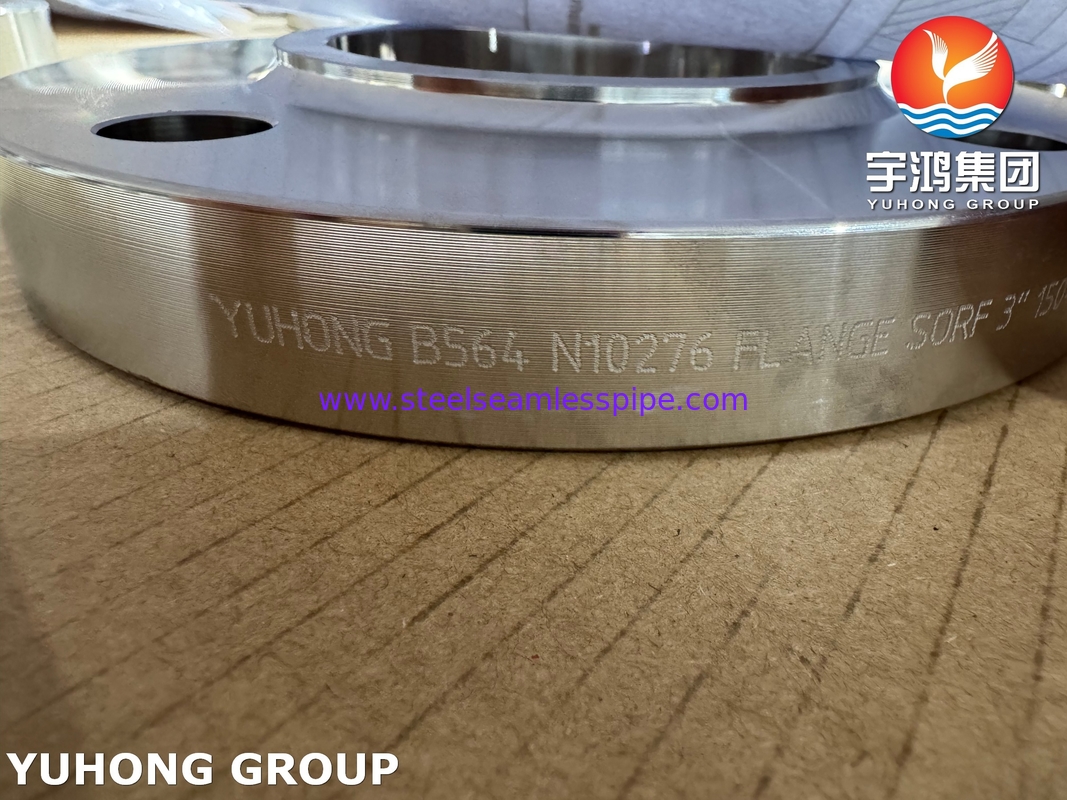 ASTM B564 UNS N10276 C276 Flange Deslizante RF Para Resíduos Industriais Perigosos