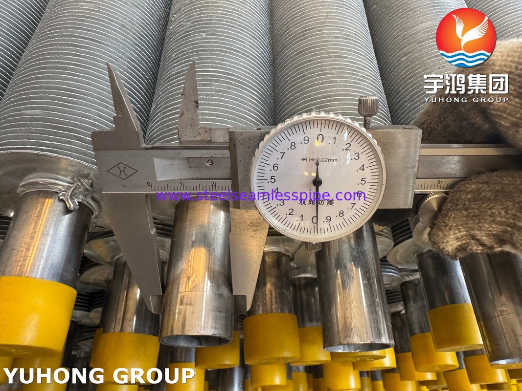 EN10217-7 1.4301 Tubo de aço inoxidável com todas as barbatanas extrudidas para HVAC&R