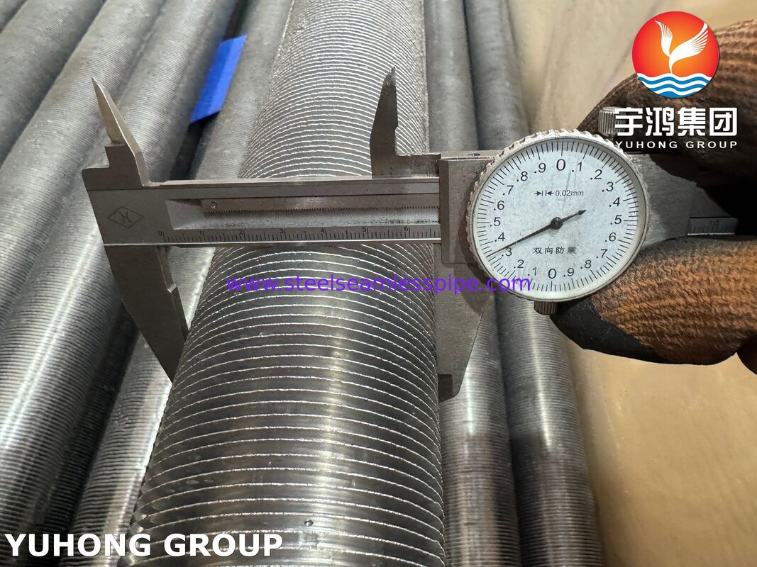 Tubo Aletado Extrudado - Aço Carbono ASTM A179 / Aletas de Alumínio 1060 para Trocadores de Calor