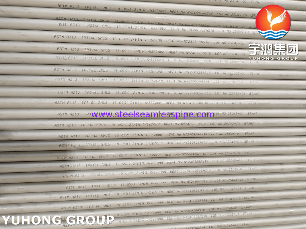 Tubo de aço inoxidável sem costura ASTM A213 TP316L - Grau industrial para aplicações de alta resistência à corrosão
