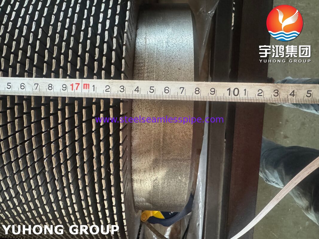 Tubos Aletados Serrilhados A335 P22 com Aletas de CS para HRSG e Sistemas de Recuperação de Calor