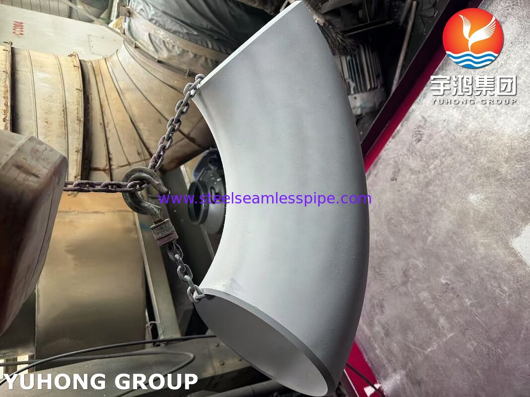 ASTM A403 WP304-S BW Cotovelo, de aço inoxidável de alta resistência à corrosão Cotovelo de soldadura de traseira para sistemas de tubulação industrial