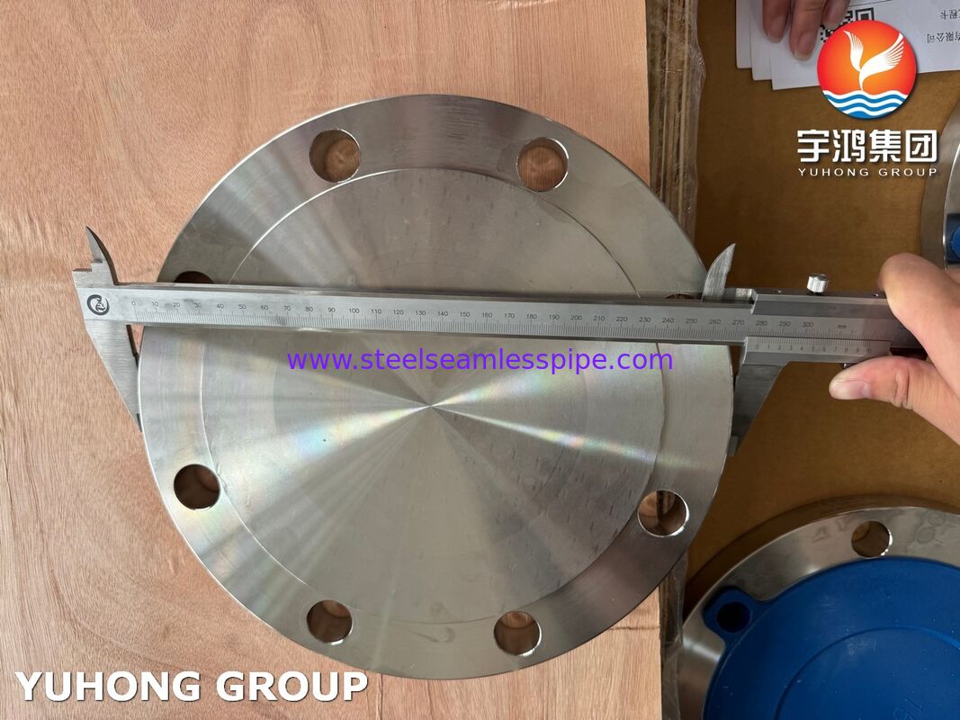 ASME SA182 F304 Flange forjada de aço inoxidável austenítico para sistemas de tubulação industrial conforme com a norma ASME B16.5