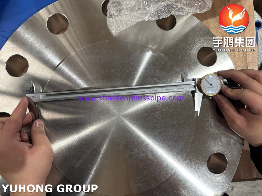 ASTM A182 F51 Flange Cega RF Duplex 2205 Forjada, Alta Resistência, Resistente à Corrosão para Petróleo e Gás