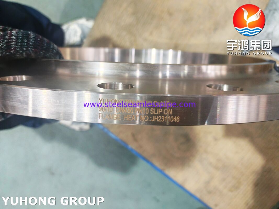 DIN 86033 CuNi 90/10 (C71500) Flange de tubulação de cobre e níquel