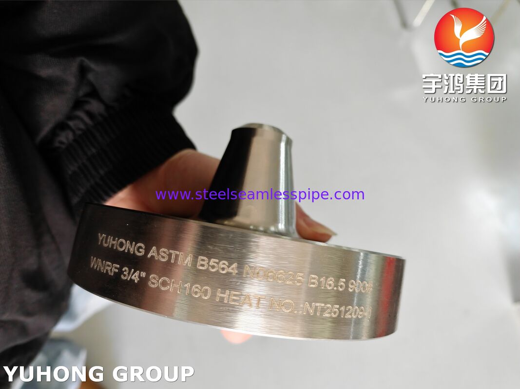 Flanca de liga de níquel 625 ASTM B564 UNS N06625 Inconel 625 Flange de pescoço de solda WNRF Flange
