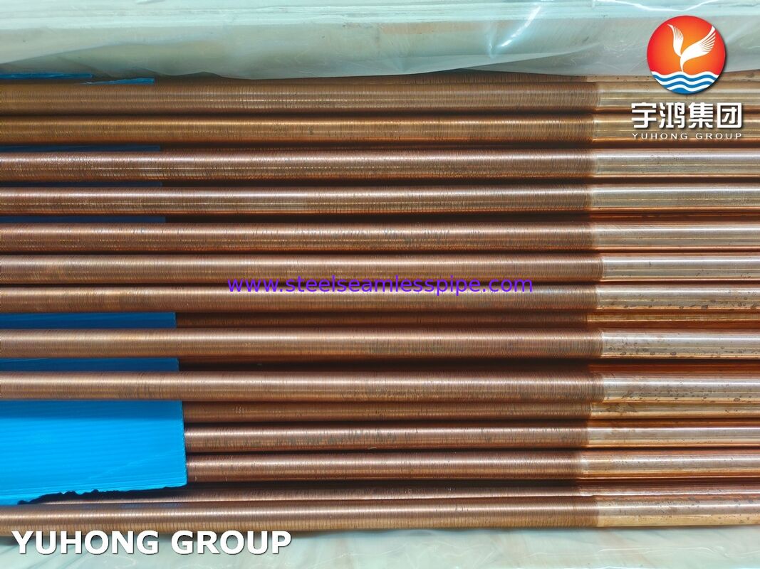 Tubo sem emenda de cobre ASTM B111 C12200 fósforo-desoxidado para condensador trocador de calor