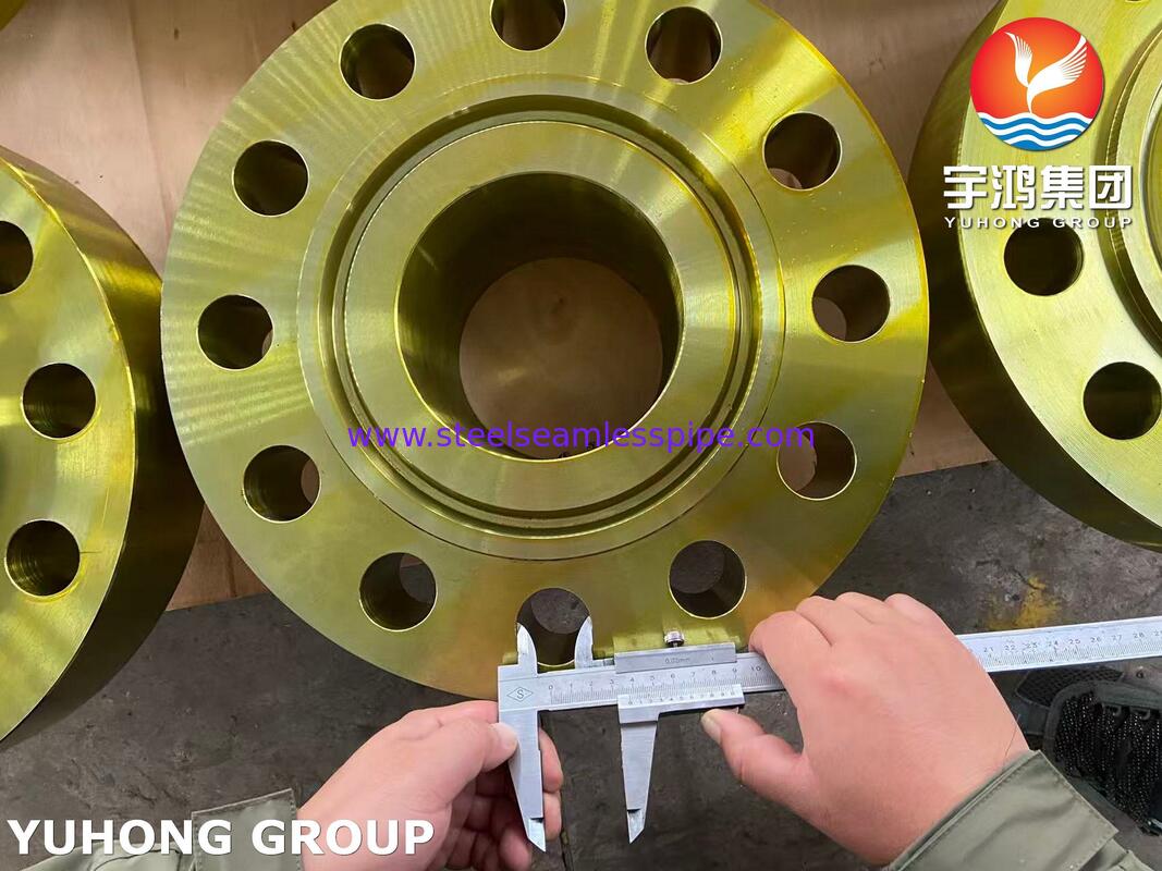 Flange de aço carbono ASTM A694 grau F42 forjou flange de pescoço de solda WNRTJ