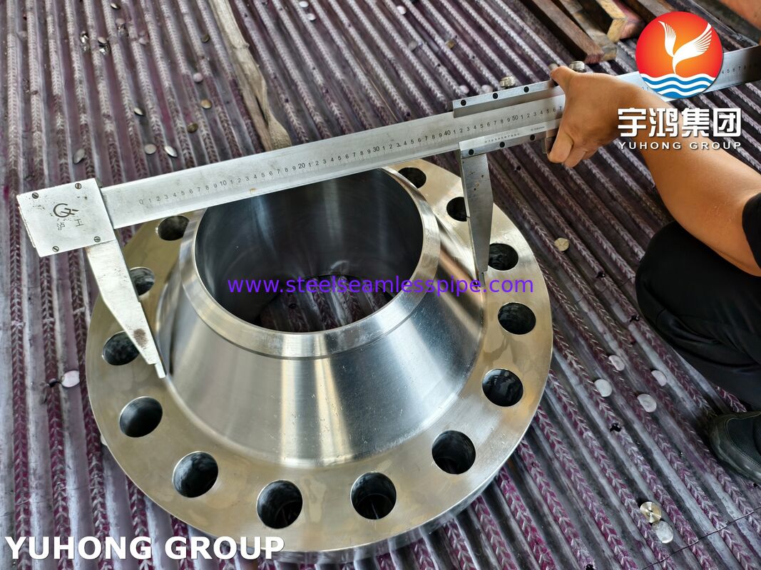 ASTM A182 F347 Flange de pescoço de solda / EN 1.4550 Flange de aço inoxidável WNRTJ Flange