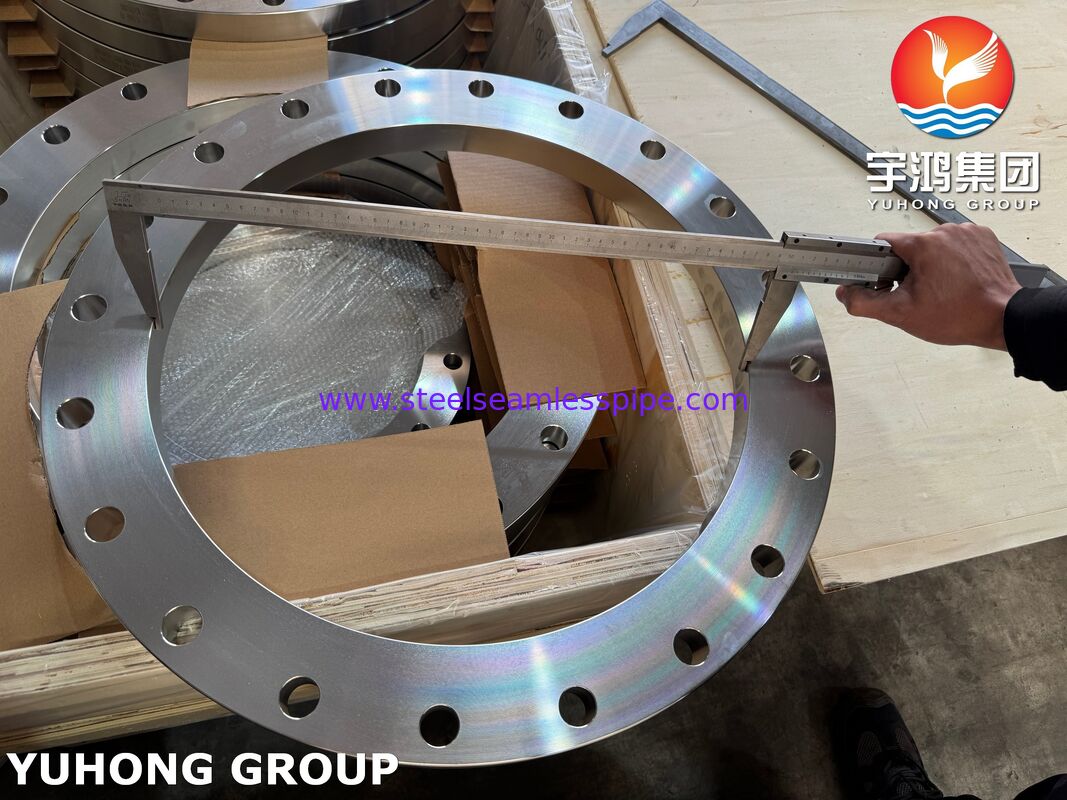 EN1092-1 F316L Flange de chapa plana de aço inoxidável PN2.5-PN100, DN10-DN600