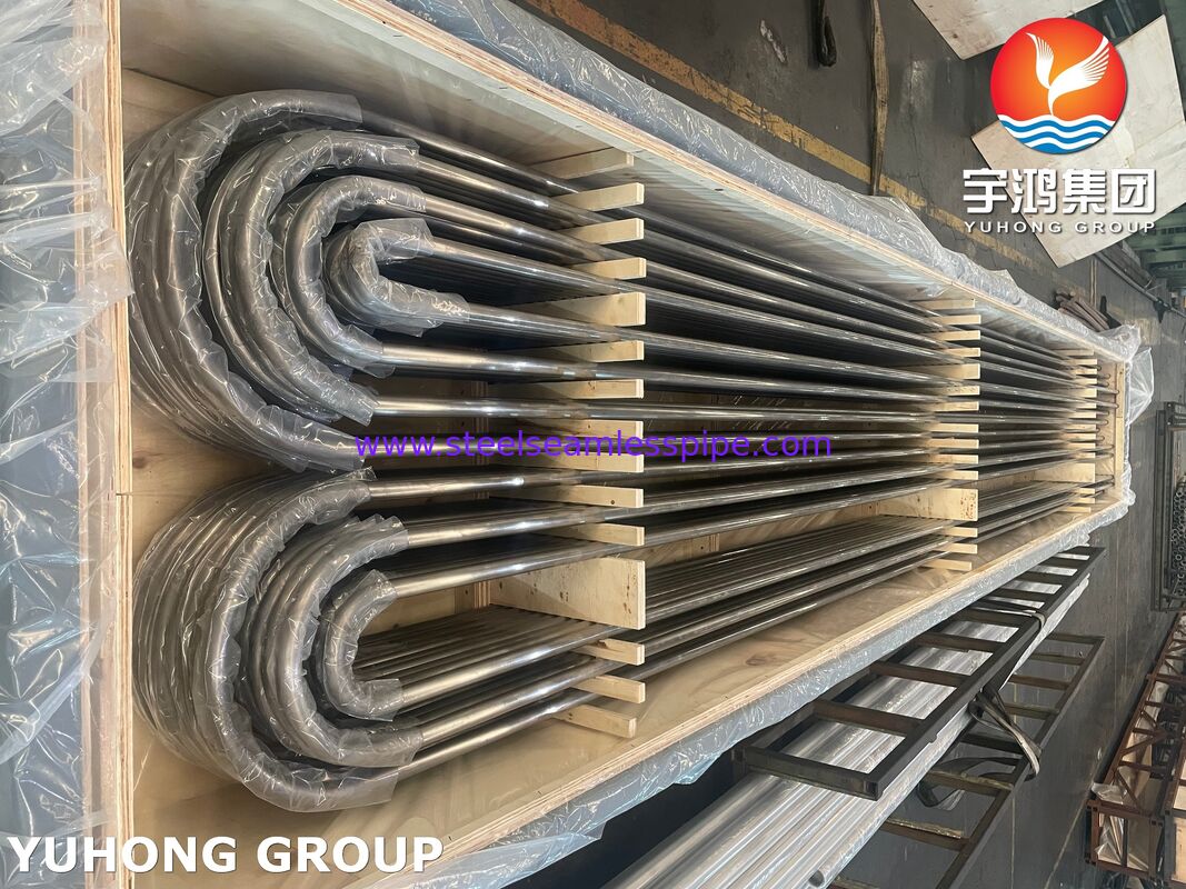Tubo para trocador de calor Monel 400 ASME SB163 UNS N04400 Tubo sem costura de liga de níquel U Bend