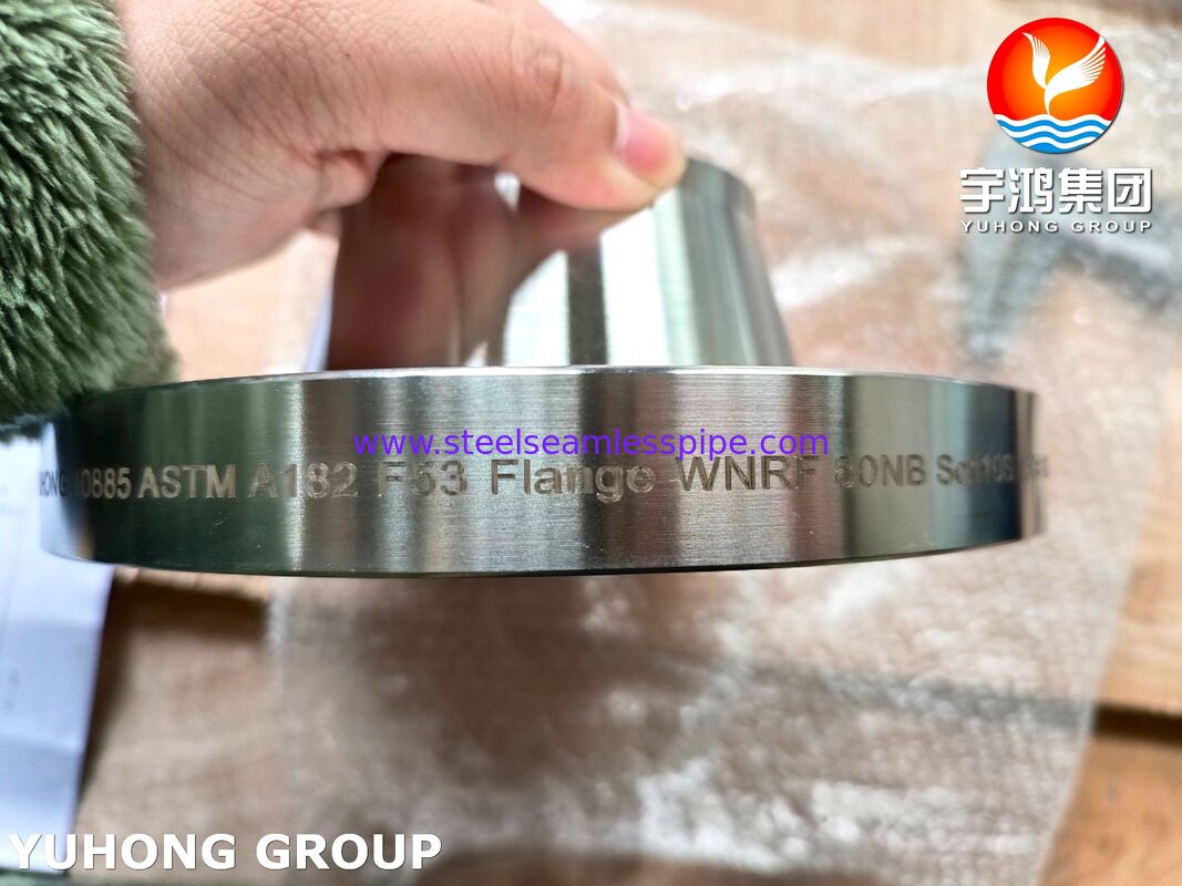 FLANGE FORJADA DE AÇO FRENTE E VERSO SUPER B16.5 DE ASTM A182 F53 UNS S32750