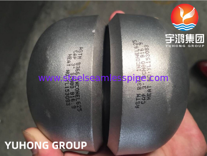 Solda de extremidade do RUÍDO 2,4856 do tampão de ASTM B366 UNS NO6625/Inconel 625 que cabe B16.9