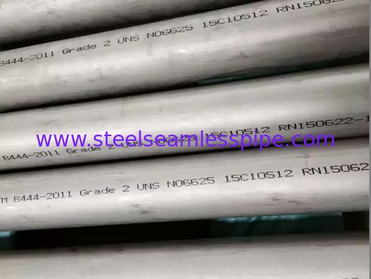 Tubulação resistente à corrosão de Inconel da liga 625, tubo sem emenda de ASME SB444 GR.2 Inconel 625