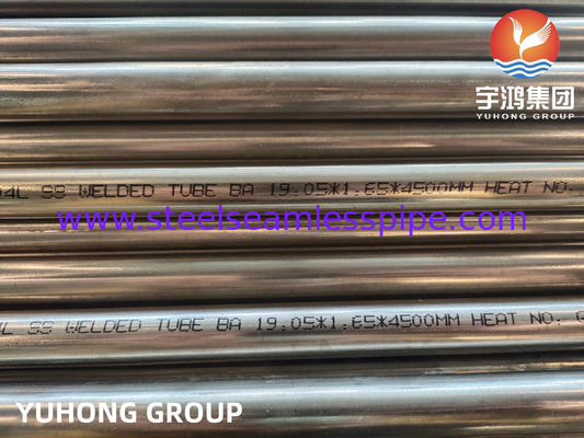 Tubulação soldada de aço inoxidável de ASTM A249/ASME SA249 TP304 TP304L TP316L