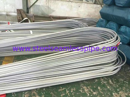 Tubo de aço inoxidável da curvatura de U, teste da corrente de redemoinho de 100% & teste hidrostática, 19.05mm x 1.65mm, aplicação do permutador de calor