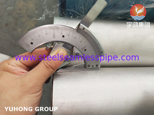 A tubulação sem emenda de aço inoxidável, ASTM A312 TP316Ti, B16.10 & B16.19, 6M, PE/SEJAM, SUPERFÍCIE ACABADA A QUENTE