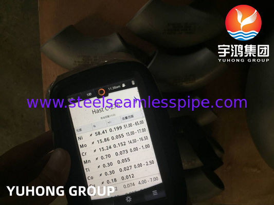 ASTM B366 UNS N10276 / Hastelloy C276 Elmo Hastelloy Acero Buttweld