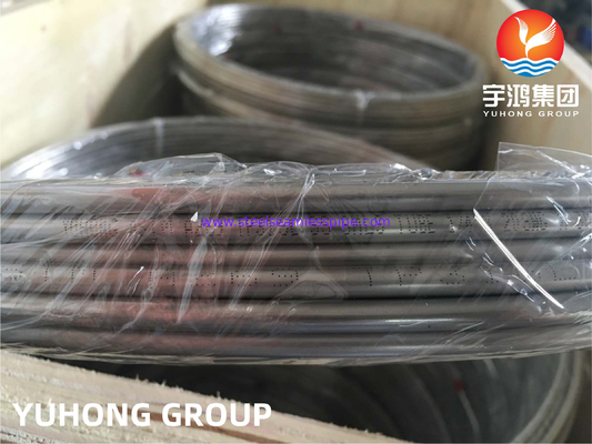 Brilhante sem emenda de aço inoxidável do tubo da bobina de ASTM A269 TP316L recozido