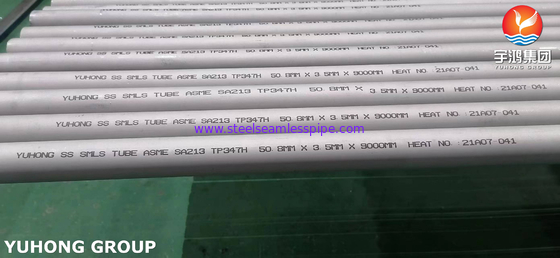 Aplicação de alta temperatura do tubo sem emenda de aço inoxidável de ASTM A213 TP347H