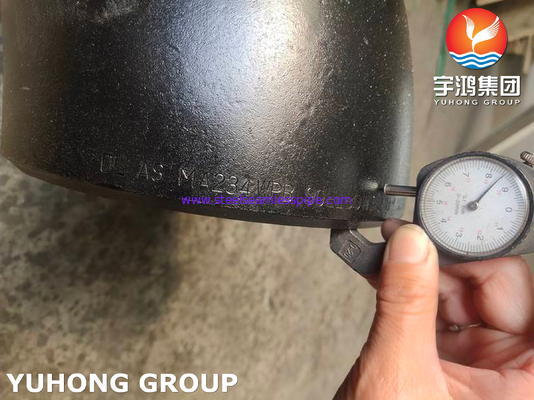 ASTM A234 WPB Aço Carbono 90 Graus de Raio Longo Cotovelo Pintado de Preto Encaixe
