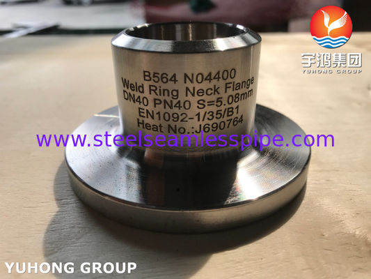 ASTM B564 UNS N04400 EN 1092-1 Flange de pescoço de liga de liga de níquel