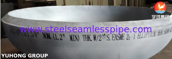 ASME SA240 321 Caixa de cabeça elíptica de aço inoxidável para recipiente de pressão e trocador de calor