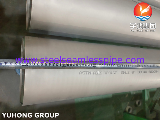 ASTM A511 TP316 316L 1.4404 Tubo sem costura de aço inoxidável em conserva Annealed ABS Certificação