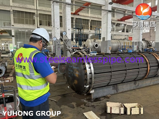 Tubo com conjunto de tubos ASME U STAMP D-E05C ASME SA179 Tubo sem costura de aço carbono com folha de tubos ASME SA266 Gr.2N