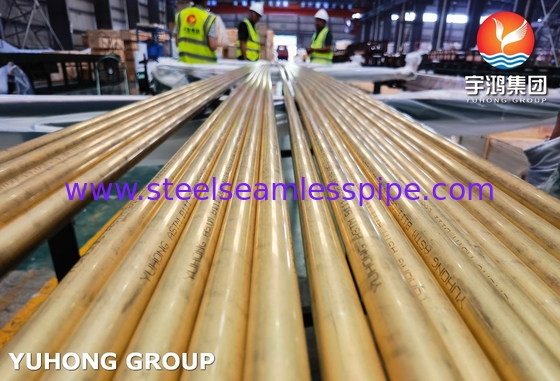 C68700 Tubo sem costura de liga de cobre ASTM B111 para trocadores de calor