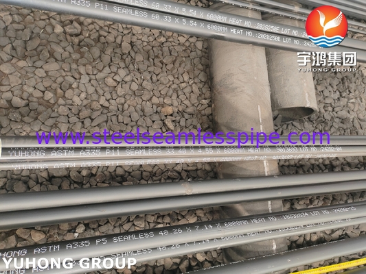 ASTM A335 P11 Alloy Steel Seamless Pipe For Overheater Economizer Length 6000mm WT 10.97mm