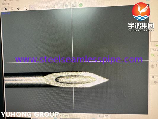 Tubos de agulha de ponta de bisel de corte traseiro de aço inoxidável 26G para perfuração médica ISO9626 SUS304