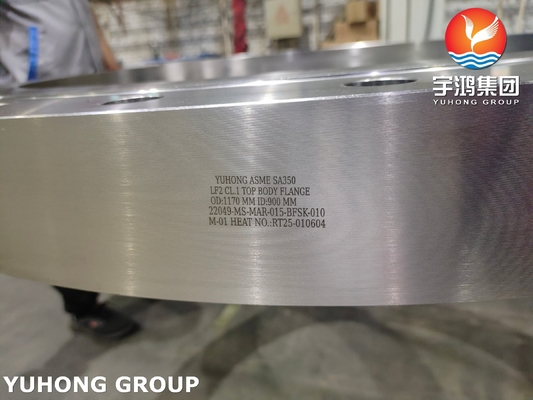 ASTM A350 / ASME SA350 LF2 Flange forjada de aço ligado B16.5 para baixa temperatura