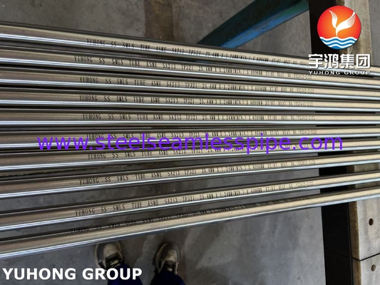 ASME SA213 TP321 Tubos de engrenagem em U sem costura de aço inoxidável para conjuntos de trocadores de calor