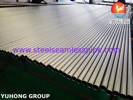 ASME SB338 R50400 Tubo Brilhante de Titânio SMLS para Trocadores de Calor e Engenharia Marítima