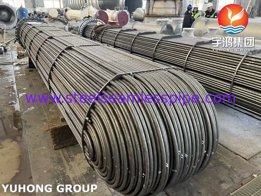 Feixe de tubos do trocador de calor SA350 LF2 CL1 Tubo de placa SA334 Gr.6 Tubo em U