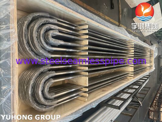 ASME SB163 Monel 400 Copper Nickel Alloy Seamless U bend Tube, TEMA Heat Exchanger, Shell e Tube Heat Exchanger Aplicação