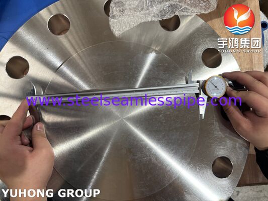 ASTM A182 F51 Flange Cega RF Duplex 2205 Forjada, Alta Resistência, Resistente à Corrosão para Petróleo e Gás