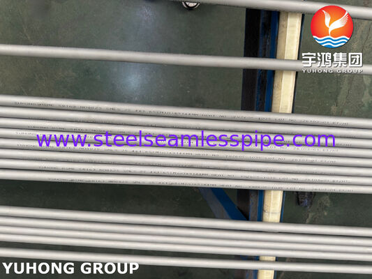 Tubo sem emenda ASME SB163 UNS N08825 Inconel 825, Aço Liga Ni-Cr-Mo-Cu para Condensadores e Trocadores de Calor
