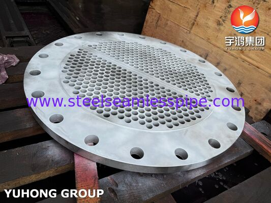 ASME SA240 SS304 Exchanger de calor Tubos de folha de precisão CNC-perfurado para serviço petroquímico resistente à corrosão