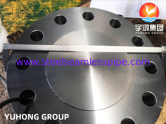 ASTM A182 F22 Liga de Aço Flange Cego com Face Elevada RF para Tubulação de Alta Temperatura