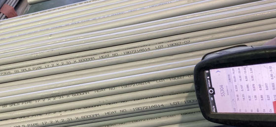 Abs de aço inoxidável da tubulação sem emenda de Asme Sa312 Tp304l habilitado