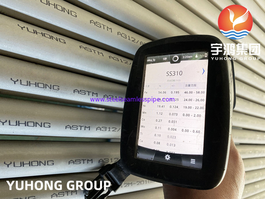 TUBULAÇÃO SEM EMENDA DE AÇO INOXIDÁVEL DE ASTM A312 ASME SA312 TP310S S31008