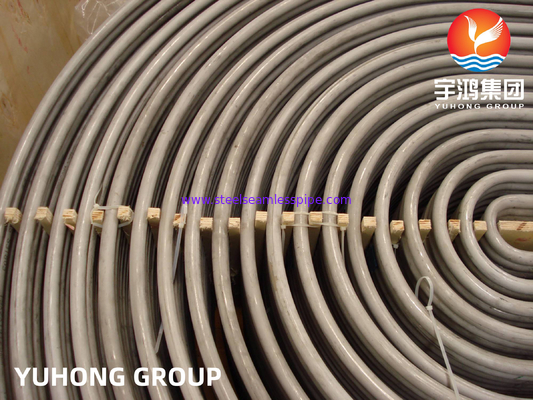 Tubo de aço inoxidável da curvatura de U, ASME SA249, A688, ASME SA213 TP304/TP304L/TP304H/TP304N