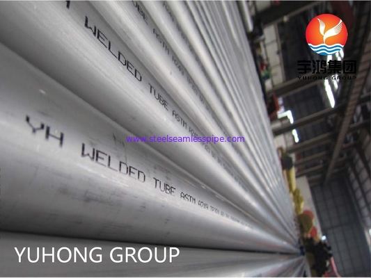 Tubo soldado de aço inoxidável Heater And Heat Exchanger super de ASTM A249 TP321