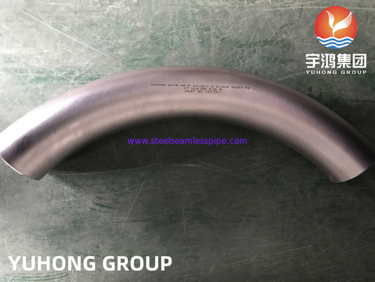 CURVATURA 5D B16.9 do COTOVELO de ASTM A815, ENCAIXES DE AÇO INOXIDÁVEL FRENTE E VERSO