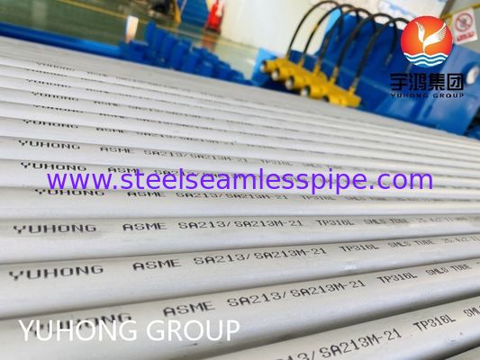 Tubo sem costura de aço inoxidável resistente à corrosão ASME SA213 TP316L para caldeira e trocador de calor com tamanho personalizado
