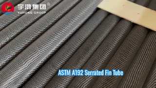 ASME SA192 Tubo de barbatanas serrilhadas de aço carbono com faixa de barbatanas CS para economizador e recuperação de calor